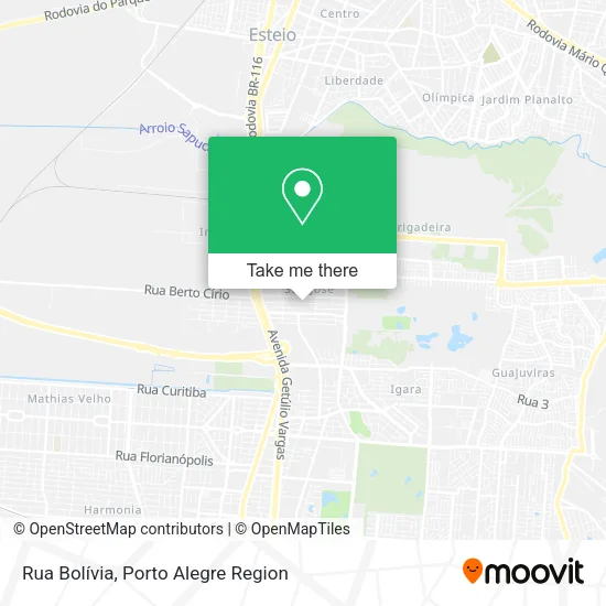 Rua Bolívia map