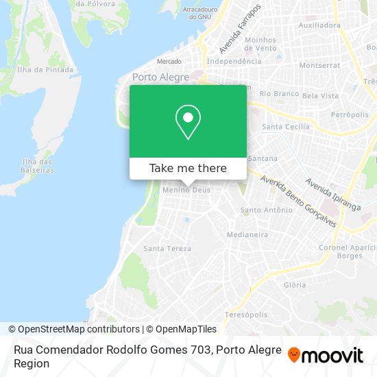 Mapa Rua Comendador Rodolfo Gomes 703