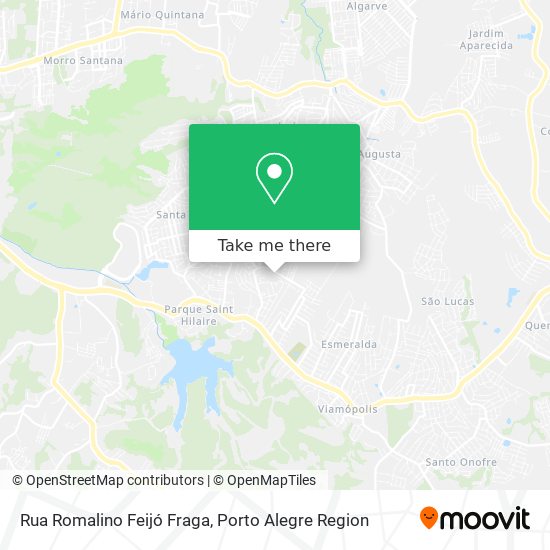 Mapa Rua Romalino Feijó Fraga