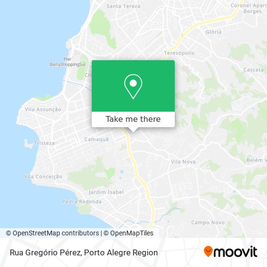 Mapa Rua Gregório Pérez