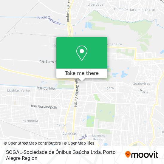 SOGAL-Sociedade de Ônibus Gaúcha Ltda map