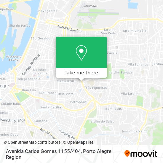 Mapa Avenida Carlos Gomes 1155/404