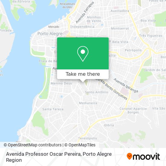 Mapa Avenida Professor Oscar Pereira