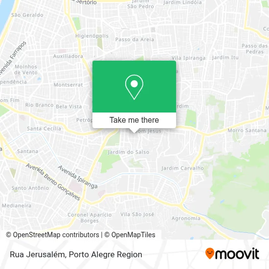 Rua Jerusalém map