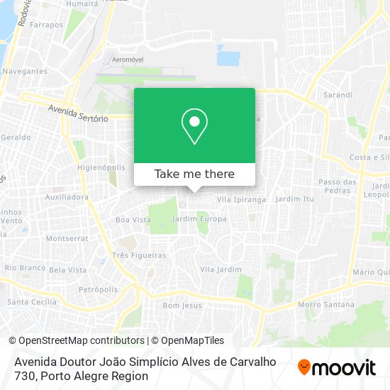 Avenida Doutor João Simplício Alves de Carvalho 730 map