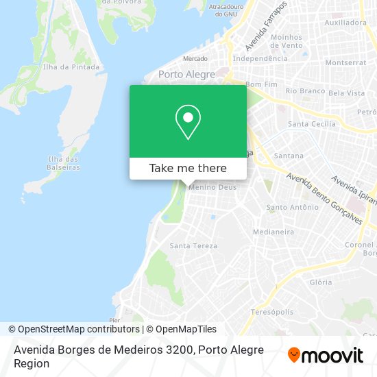 Mapa Avenida Borges de Medeiros 3200