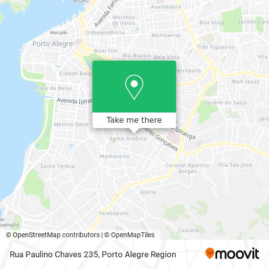 Mapa Rua Paulino Chaves 235