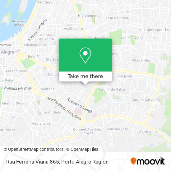 Mapa Rua Ferreira Viana 865
