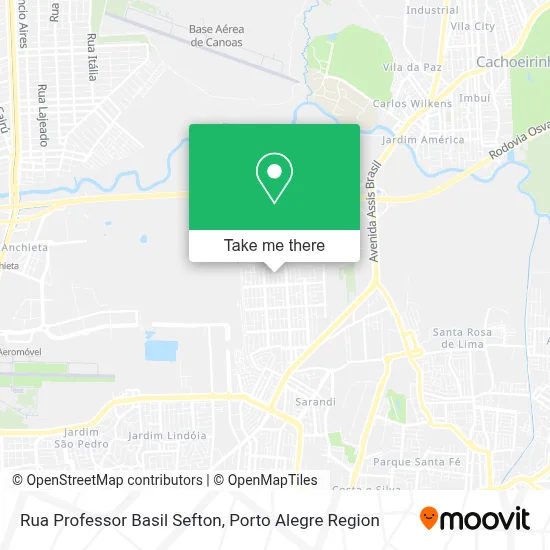 Rua Professor Basil Sefton map