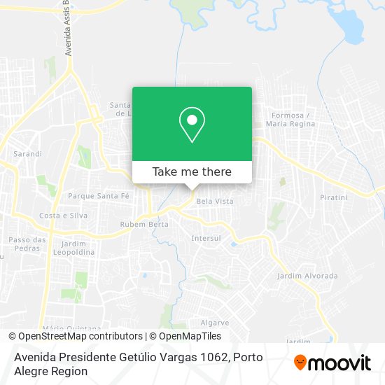 Mapa Avenida Presidente Getúlio Vargas 1062