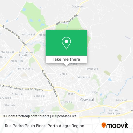Rua Pedro Paulo Finck map