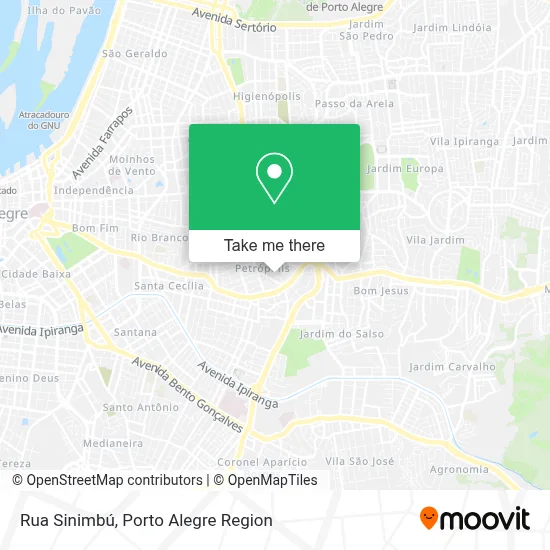 Rua Sinimbú map