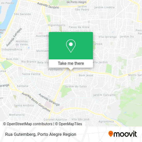 Rua Gutemberg map