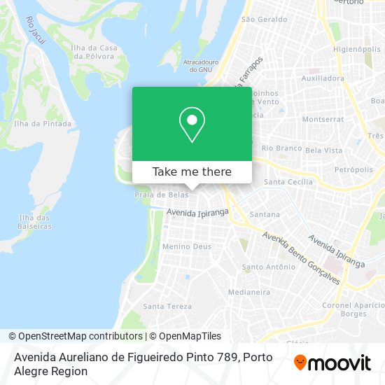 Mapa Avenida Aureliano de Figueiredo Pinto 789