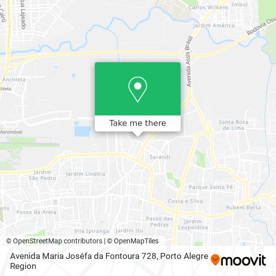 Avenida Maria Joséfa da Fontoura 728 map