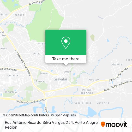 Mapa Rua Antônio Ricardo Silva Vargas 254