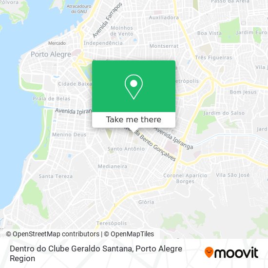 Mapa Dentro do Clube Geraldo Santana