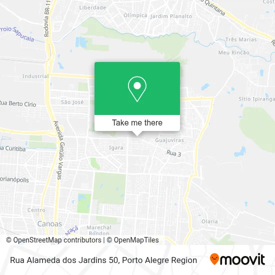 Rua Alameda dos Jardins 50 map