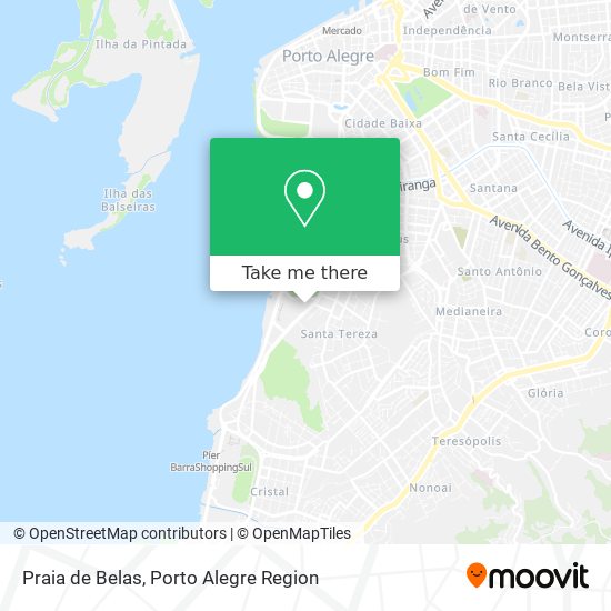 Praia de Belas map