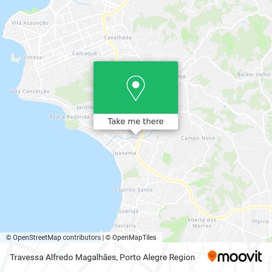 Mapa Travessa Alfredo Magalhães