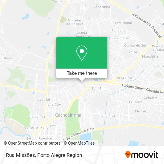 Rua Missões map