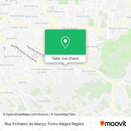 Rua Primeiro de Março map
