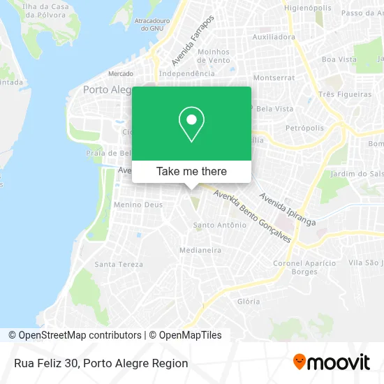 Rua Feliz 30 map