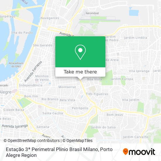 Estação 3ª Perimetral Plínio Brasil Milano map