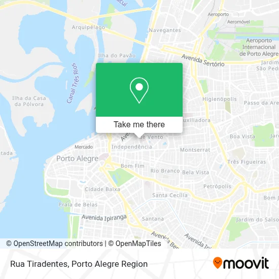 Rua Tiradentes map