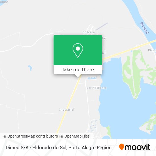 Dimed S/A - Eldorado do Sul map