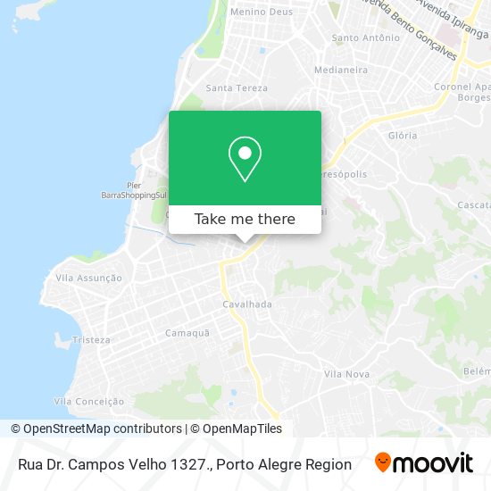 Mapa Rua Dr. Campos Velho 1327.