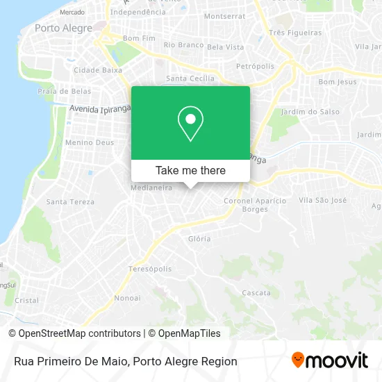 Rua Primeiro De Maio map