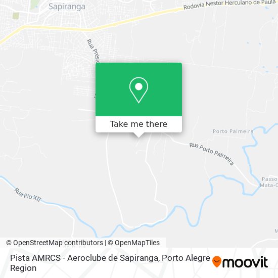 Pista AMRCS - Aeroclube de Sapiranga map