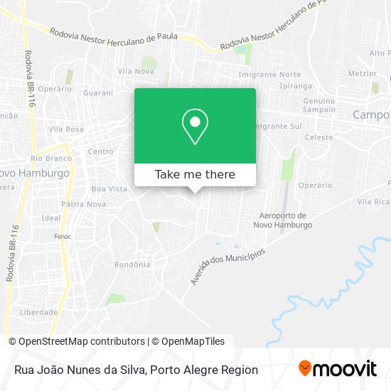 Mapa Rua João Nunes da Silva