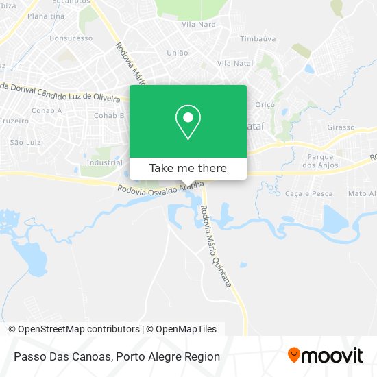 Mapa Passo Das Canoas