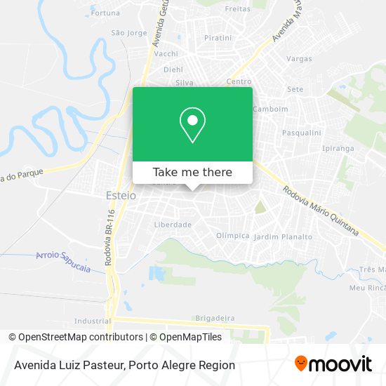 Mapa Avenida Luiz Pasteur