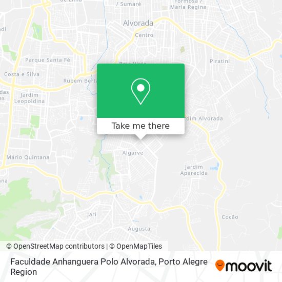 Faculdade Anhanguera Polo Alvorada map