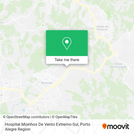 Hospital Moinhos De Vento Extremo-Sul map