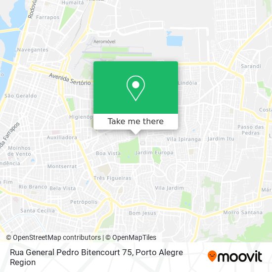 Mapa Rua General Pedro Bitencourt 75