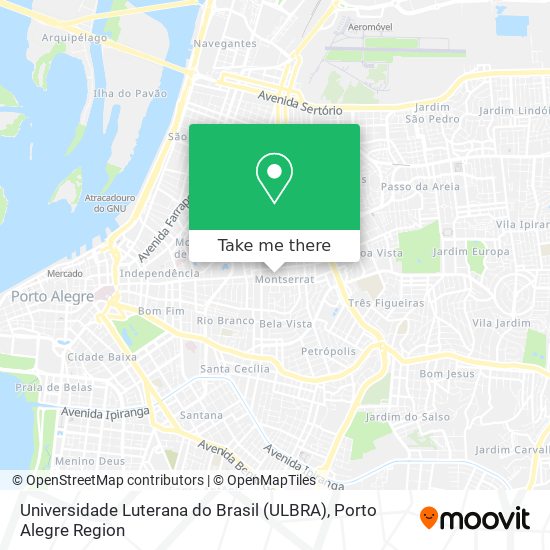 Universidade Luterana do Brasil (ULBRA) map