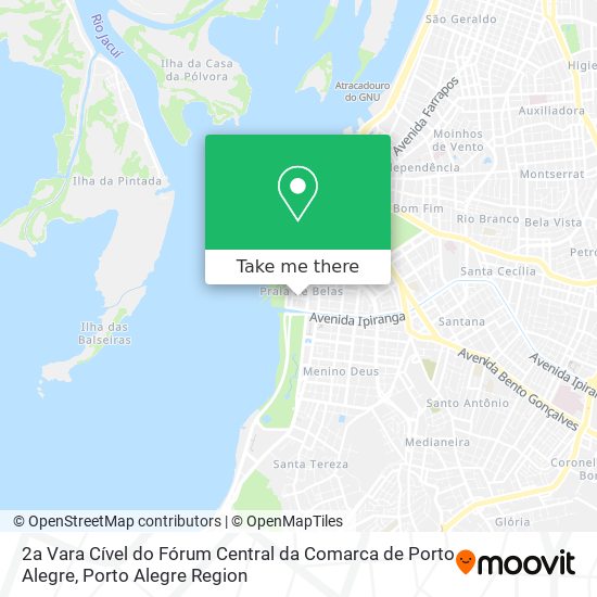 Mapa 2a Vara Cível do Fórum Central da Comarca de Porto Alegre