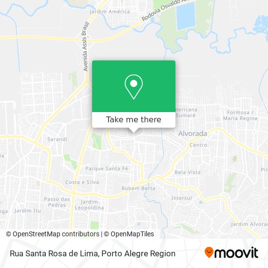 Rua Santa Rosa de Lima map