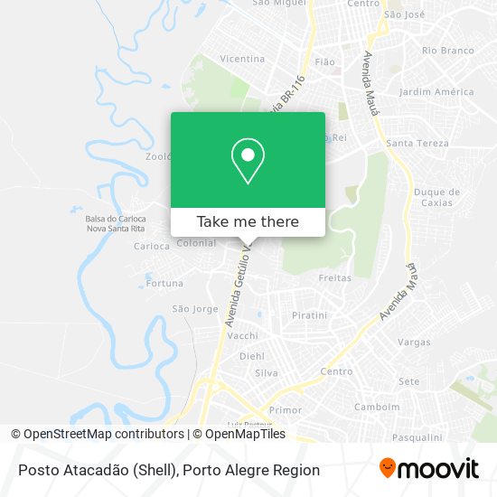 Posto Atacadão (Shell) map