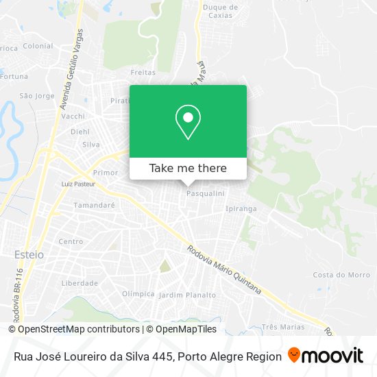Mapa Rua José Loureiro da Silva 445