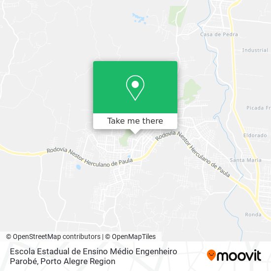 Mapa Escola Estadual de Ensino Médio Engenheiro Parobé