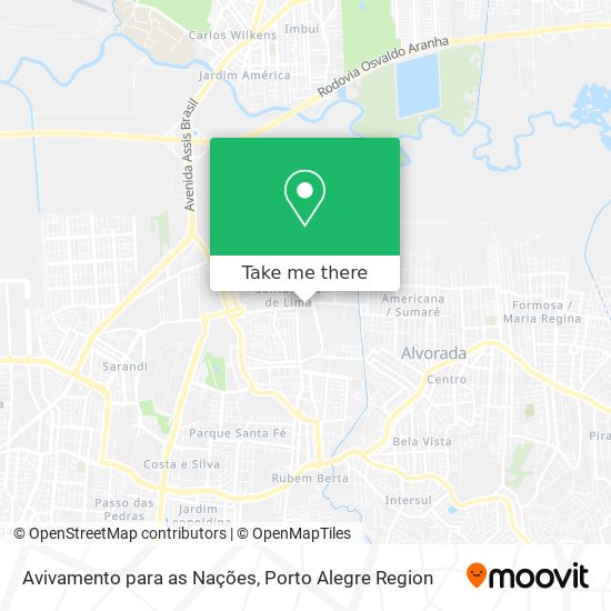 Avivamento para as Nações map