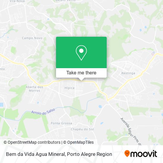 Mapa Bem da Vida Agua Mineral