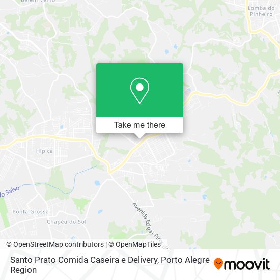 Mapa Santo Prato Comida Caseira e Delivery