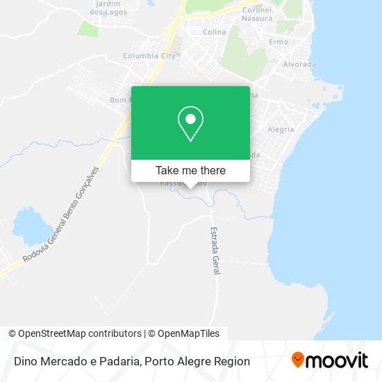 Mapa Dino Mercado e Padaria