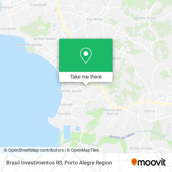 Mapa Brasil Investimentos RS